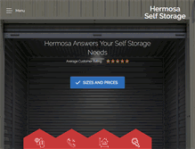 Tablet Screenshot of hermosastorage.com